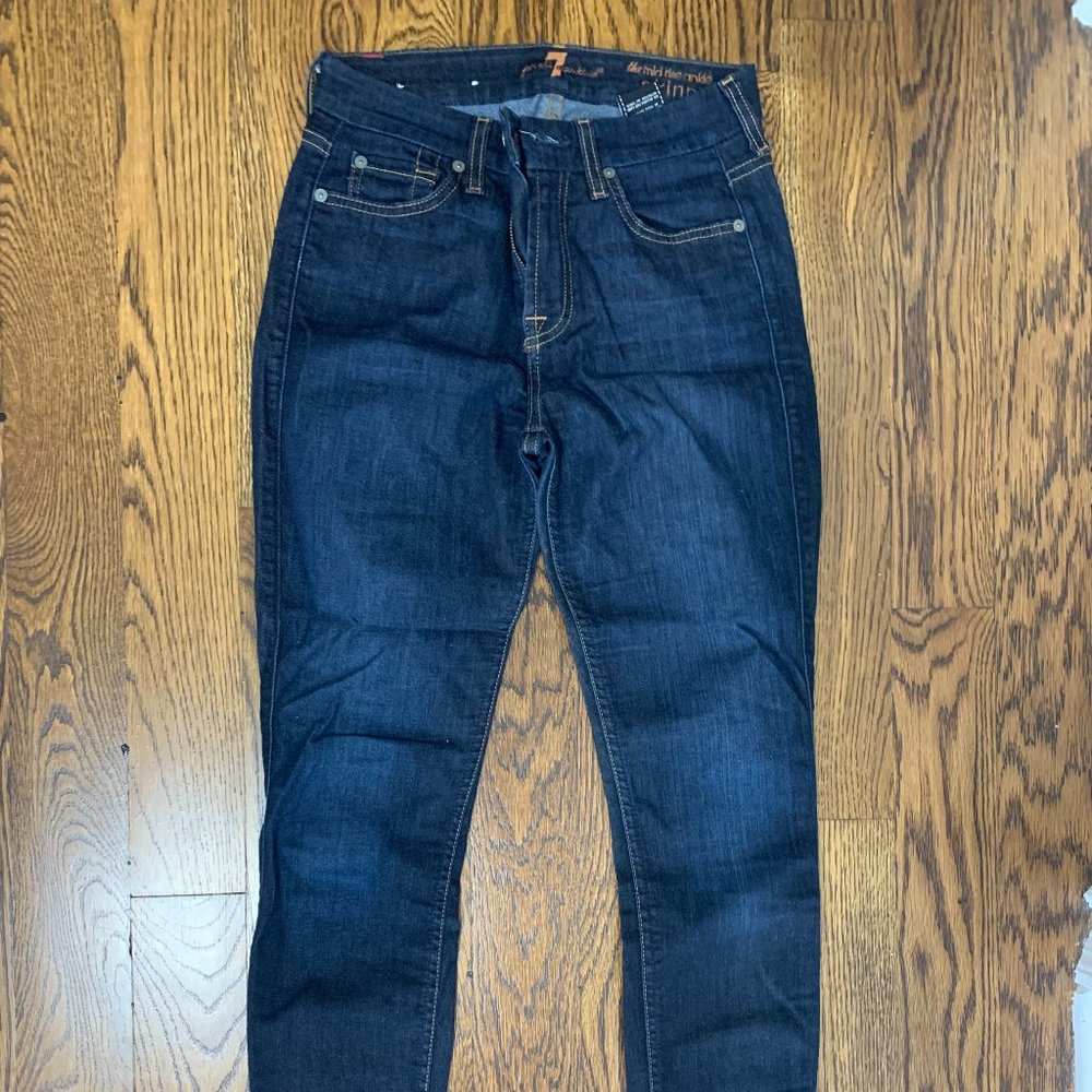 7 for All Mankind Midrise Skinny Jean - Cropped/Ankle